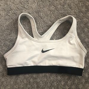 Nike White Sports Bra